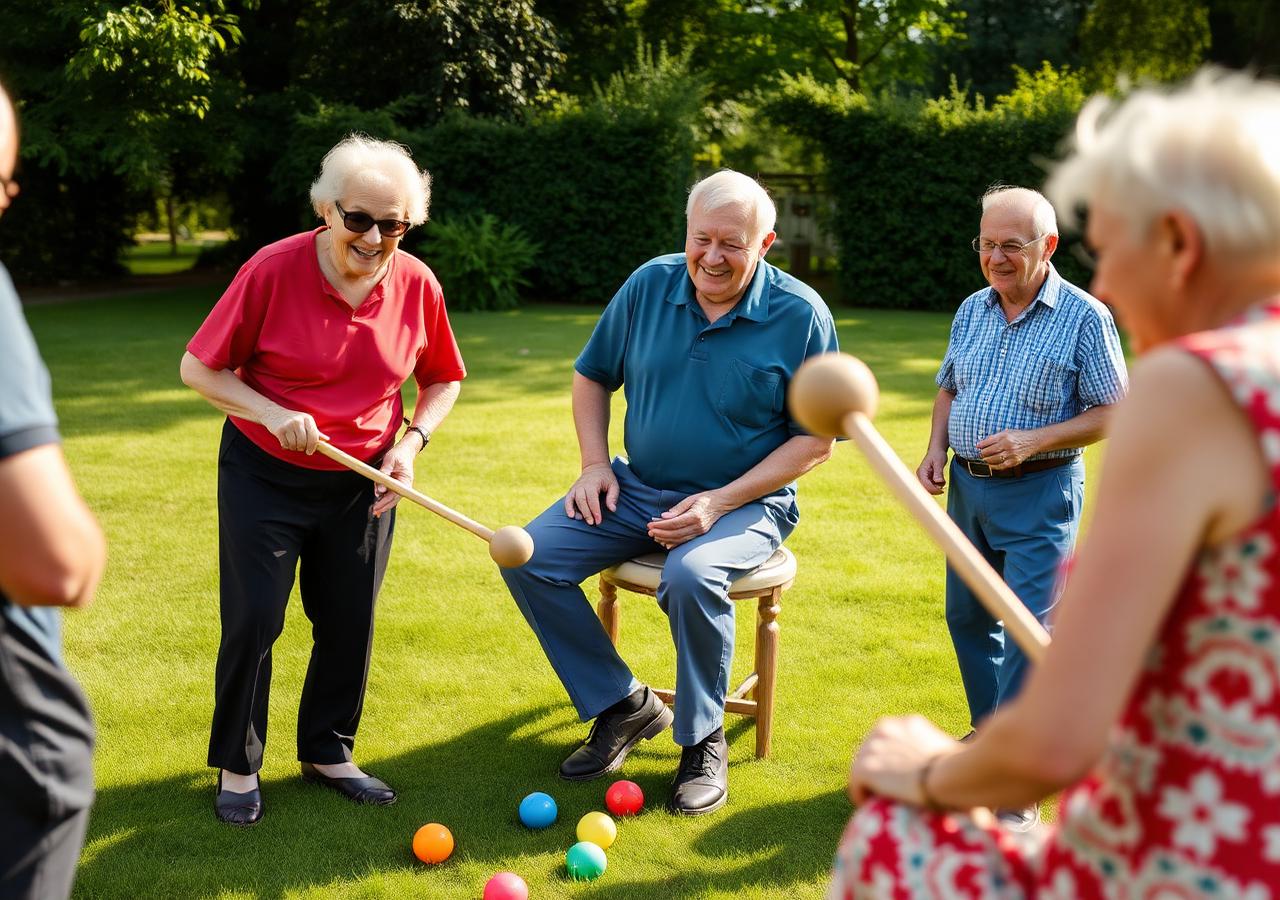 Medlemmer af Jels Krolf Klub spiller sammen